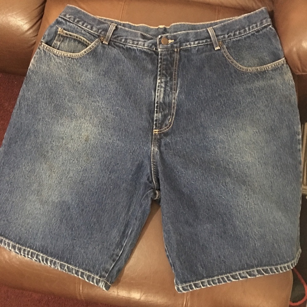 Men denim shorts